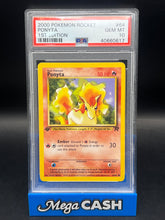 PSA 10 Ponyta 64/82 1ST Edition Rocket