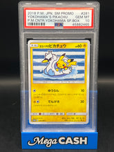 PSA 10 Yokohama's Pikachu 281/SM-P 2018 Promo Pokemon Center Japanese