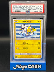 PSA 10 Yokohama's Pikachu 281/SM-P 2018 Promo Pokemon Center Japanese