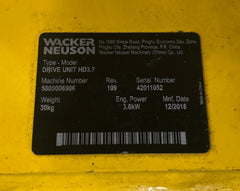 Wacker Neuson D3.5A + SP55/6 + ILFH20 4.1kW Drive Unit Kit