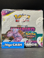 Pokémon Unified Minds Booster Box includes acrylic case