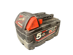 MILWAUKEE - Red Lithium-Ion 5.0Ah 18V Tool Battery - M18B5