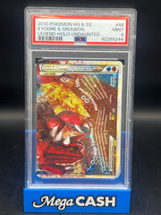 PSA 9 HG &SS Kyogre & Groudon Legends Holo Undaunted 88/90