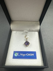 LADIES 9CT GOLD/DIAMOND PENDANT