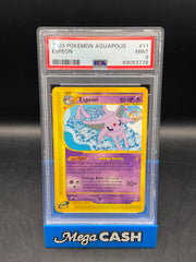 PSA 9 Espeon Aquapolis 11/147