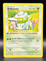 Bulbasaur 1st Ed Shadowless - Base Set - 44/102