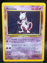 Mewtwo Holo 10/102 Base Set Unlimited