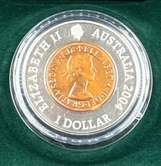 40th Anniversary 1964, of the Last Australian Penny - 2004 $1 Proof Coin