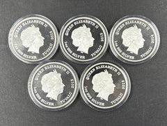 Mythical Creatures - Silver Proof - 5 Coin Set - 2013-2014