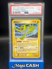 PSA 7 Gold Star Jolteon EX Power Keepers 101/108