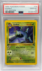 Pokémon - Golbat 34/62 1ST Edition Fossil PSA 10