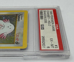 Pokemon PSA 6 Chansey 3/102 Shadowless Holo *Cracked Case*