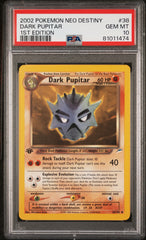 Pokémon - PSA 10 Dark Pupitar 1st Edition 38/105