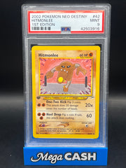 PSA 9 Hitmonlee 42/105 1ST Edition Neo Destiny