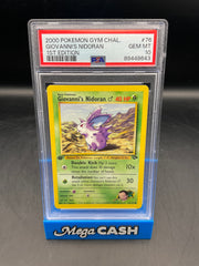 PSA 10 1ST EDITION GIOVANNI’S NIDORAN 76/132
