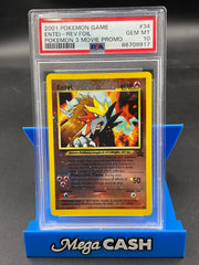 PSA 10 ENTEI 34 Pokémon 3 Movie promo Rev Holo