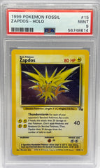 Pokémon - Zapdos Holo 15/62 Fossil PSA 9