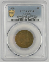 2000 $1 Mule Coin PCGS VF35