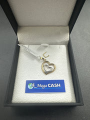 LADIES 9CT GOLD HEART PENDANT