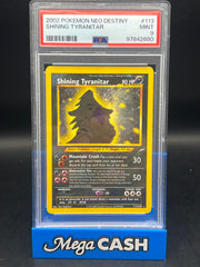 PSA 9 Shining Tyranitar 113/105 Neo Destiny