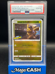 PSA 10 Pokemon Card Pikachu Detective Pikachu Promo 339/SM-P 2019