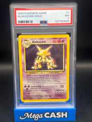 PSA 7 Alakazam Holo 1/102 Base set Unlimited