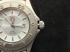 TAG HEUER LADIES QUARTZ MOVEMENT DATE COMPLICATION ALL STAINLESS STEEL WATCH - REPLICA 774A-L - DAMAGED CROWN