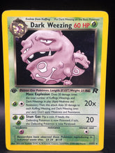 1ST ED Dark Weezing Holo 14/82 Rocket