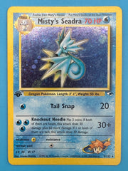 Misty’s Seadra 1st Edition Holo - Gym Heroes