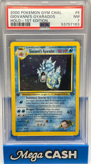 Pokémon - PSA 7 1 ST Edition Giovanni’s Gyarados 5/132 Gym Challenge