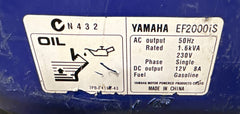 Yamaha - EF2000iS - 2kVA 4 Stroke Petrol Inverter