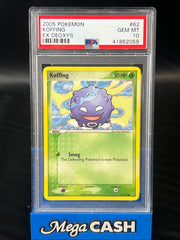 PSA 10 Koffing 62/107 EX Deoxys