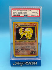 PSA 10 1ST EDITION BROCK’S NINETAILS 3/132