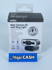 Anko Webcam with Ring Light - Like New Condition