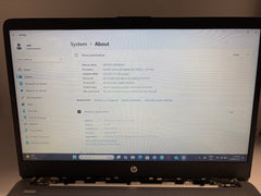 HP LAPTOP - INTEL CELERON PROCESSOR @1.10 GHZ - 4GB RAM / 128GB SSD - WINDOWS 11 HOME S MODE - MISSING HINGE COVERS