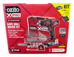 OZITO - 18V Cordless 64 Piece Drill Driver Kit