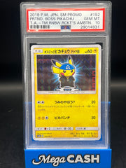PSA 10 Pretend Boss Pikachu 192/SM-P