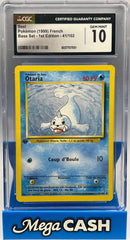 Pokémon CGC 10 1ST Edition Otaria Seel 41/102 (French)