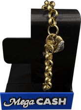 9ct CZ Belcher Bracelet 15.8gms - Mega Cash Sydney