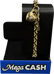 9ct Diamond Set Belcher Bracelet 9.7gms - Mega Cash Sydney