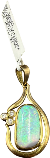 9ct Opal/Diamond Pendant 5.9gms - Mega Cash Sydney