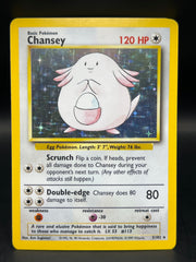 Chansey Holo 3/102 Base Set Unlimited