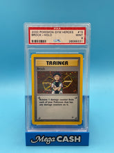 PSA 9 BROCK HOLO GYM HEROS 15/132