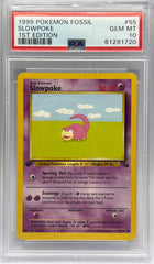 Pokémon - Slowpoke 55/62 1ST Ed Fossil PSA 10