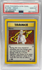 Pokémon - Blaine Holo 17/132 1ST Edition Gym Challenge PSA 10