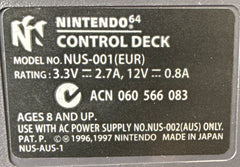 Nintendo 64 Console - NUS-001 - Console & Controller