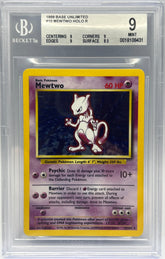 Pokémon - Mewtwo Holo 10/102 Base Set Unlimited BGS 9