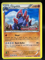 Gigalith 53/98 Staff Promo Black & White Emerging Powers