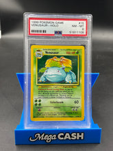 PSA 8 Venusaur Holo 15/102 Base Set Unlimited