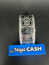 Ladies Elite Stainless Steel Bangle Watch